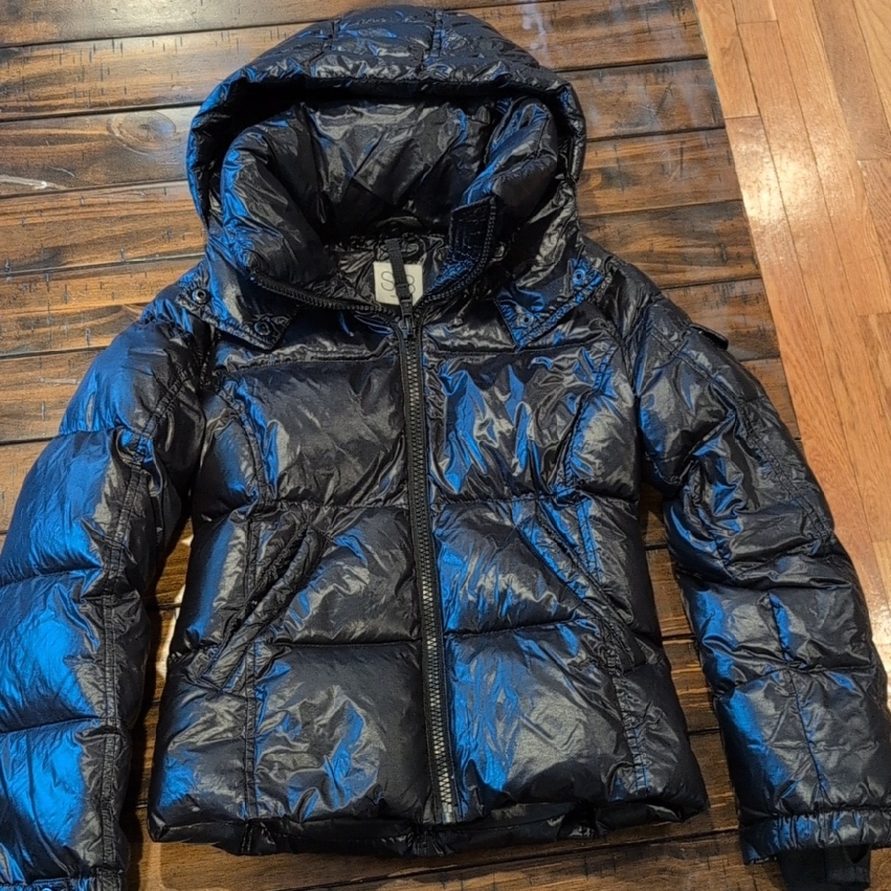 SAM S13 Down Glossy Puffer Jacket With Hood
